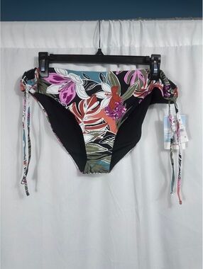 Roxy PT Beach Classics Hipster Ties Bikini Bottom XL Floral Print